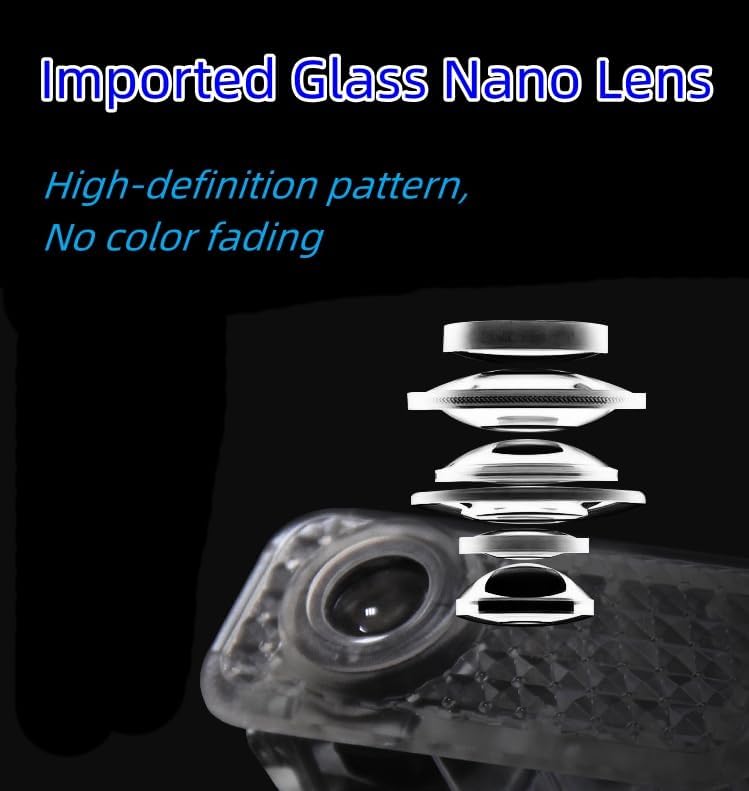 LOUEI 2pc Car Door LED Logo Projector Lights, Welcome Shadow Lamp, Automotive Step Light Compatible with auto 2013-2018 CLA CLS 2010-2016 E Coupe 2016-2022 C Coupe(CLS CLA C E) - Image 3